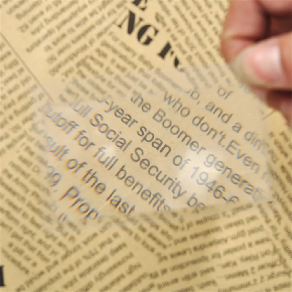 5 шт. карманная карта размер 3x лупа ультра тонкая кредитная карта, увеличительное стекло 3x увеличительная линза Френеля для чтения