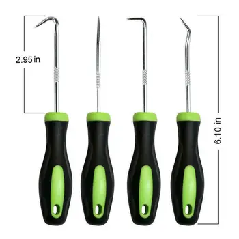 

4Pcs Car Automotive Extra Long Hook And Pick Set O-Ring Seal Remover Craft Tool