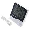 Thermomètre hygromètre numérique LCD, thermomètre et hygromètre numérique avec horloge, pour intérieur et extérieur, HTC-1/HTC-2 ► Photo 3/6