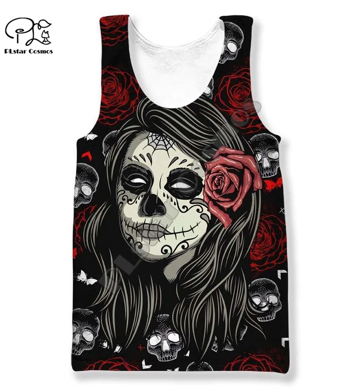 Plstar Cosmos Skull Bone Art Colorful Funny Ghost Streetwear Men/women