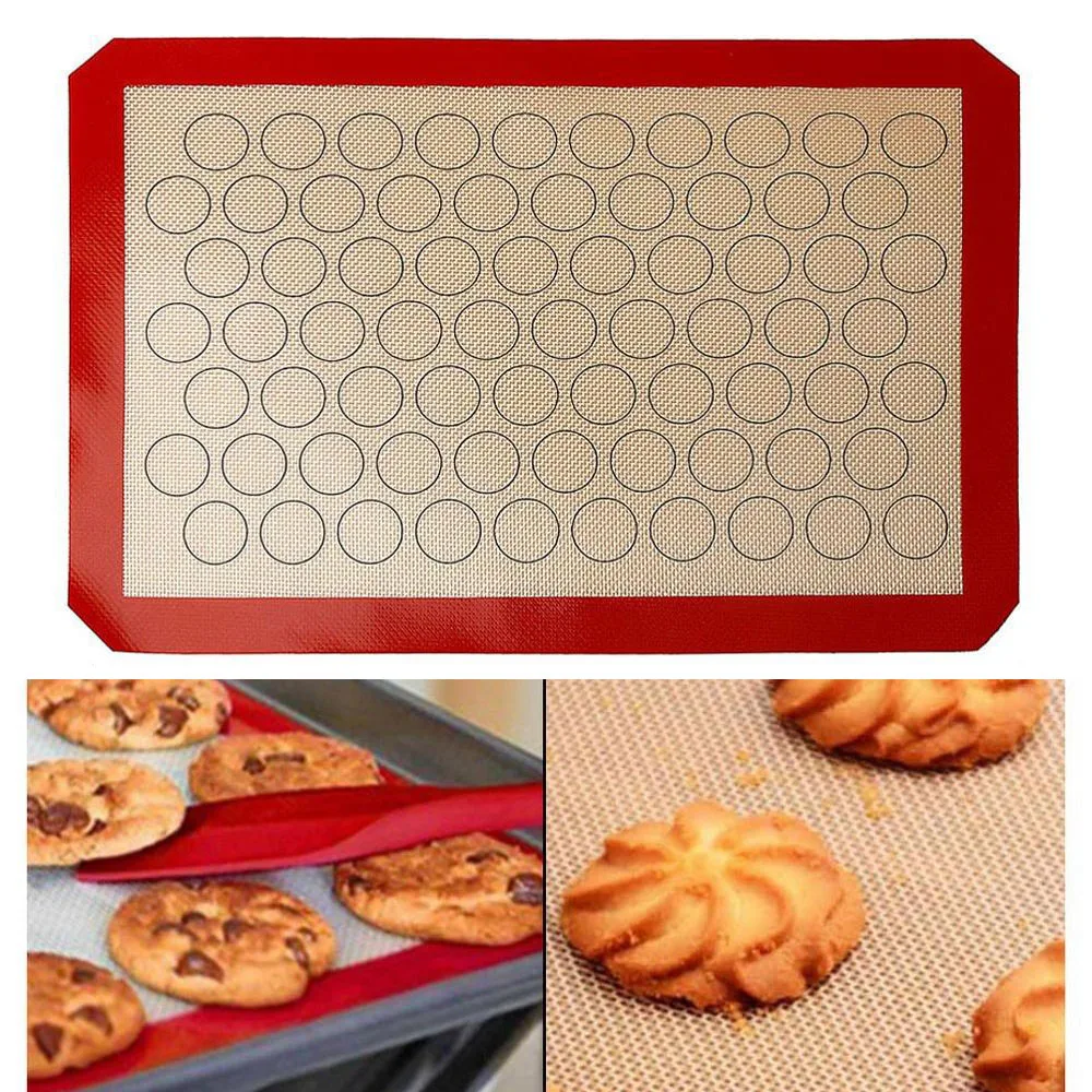 Reusable Macaron Baking Mat for Cookies Non Stick Macaron Pad Sheet