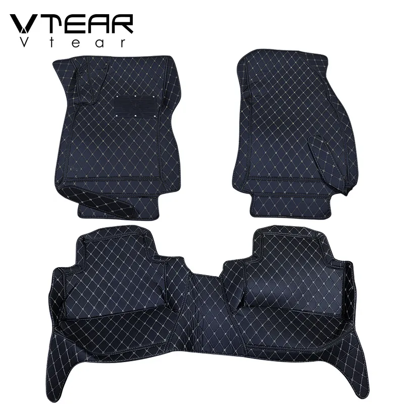 Vtear для ниссан кашкай j11 Nissan Qashqai J11 Dualis 2 коврики для автомобиля кожаный коврик для ног водонепроницаемый коврик коврики аксессуары для интерьера - Название цвета: black 2019