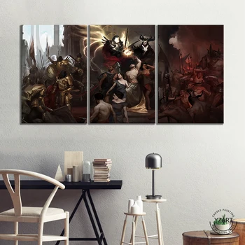 

Diablo 4 Inarius Lilith Picture Oil Pianting Video Games Art Wall Decor Paintings HD Wall Picture for Living Room Decor