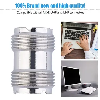 

UHF SO-239 Female to Female Coupler RF Adapter Connector for PL-259 Plugs dropshipping