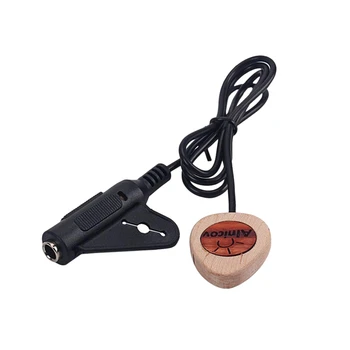 

Guitar Pickup Wooden Piezoelectric Contact Microphone Pickup