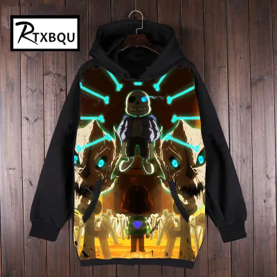 Новые толстовки Undertale дизайн Sans шаблон 3D печать модные мужские и женские толстовки кофты Топы - Цвет: 7