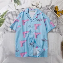 Гавайская пляжная рубашка мужские и женские модные рубашки с коротким рукавом повседневные рубашки с принтом харуюку стильные мужские рубашки топы