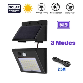 

64/30 Degree Radar Sensor Led Solar Lamp Dark Light Auto On Smart Night Light Motion Detector High Sensitivity Outdoor Lights op