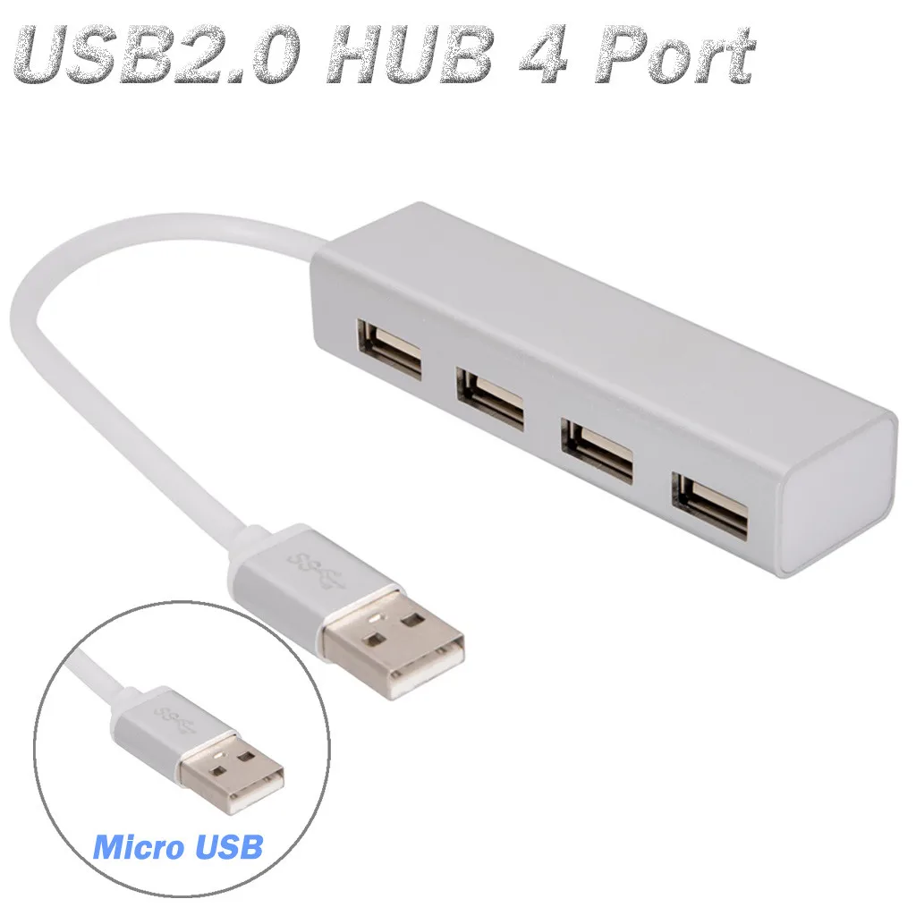 Ouhaobin USB2.0 концентратор 4 порта скоростное зарядное устройство адаптер usb-хаб зарядное устройство адаптер питания для компьютера для мобильного телефона