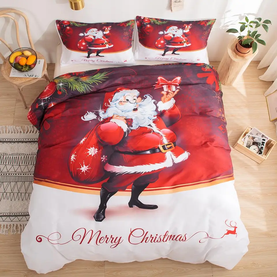 boys christmas bedding