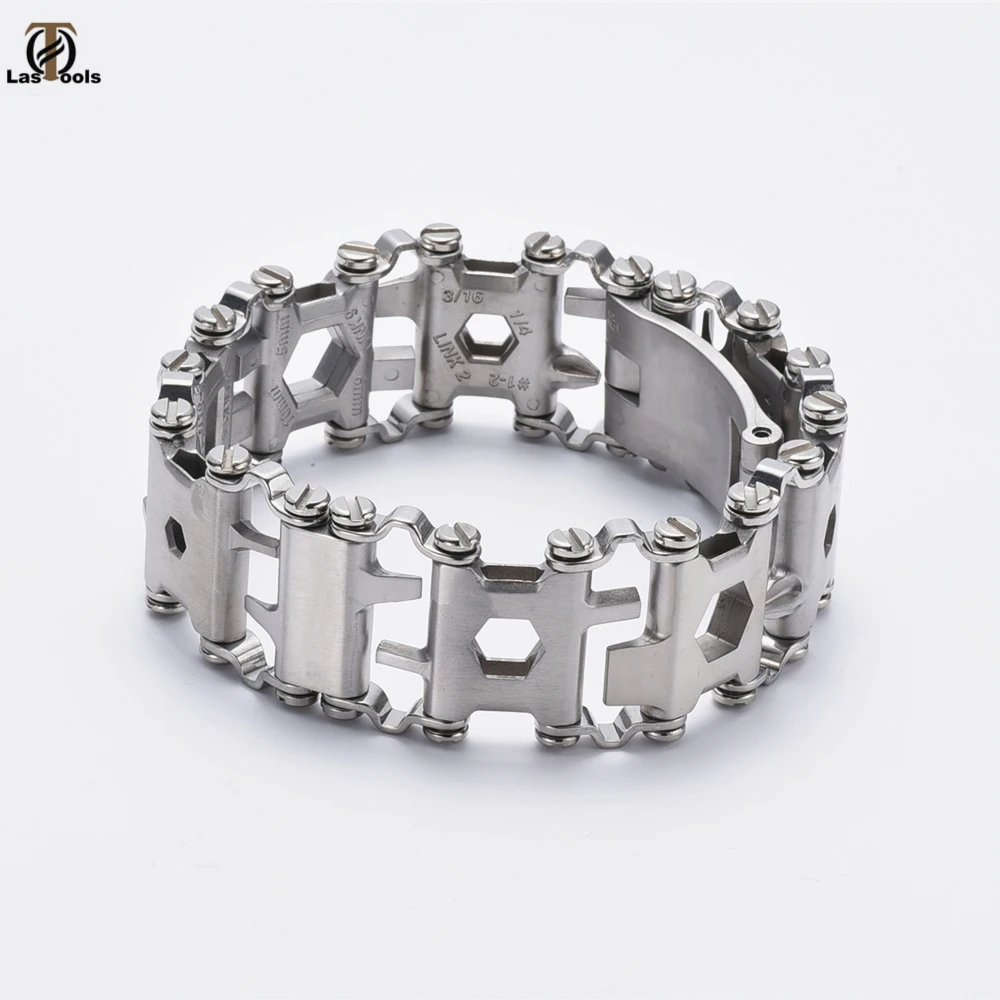 Ceny 29 w 1 wielofunkcyjna bransoletka bieżnika zestawy śrub zewnętrznych ze stali nierdzewnej poręczne narzędzie Multitool zestaw narzędzi ręcznych EDC