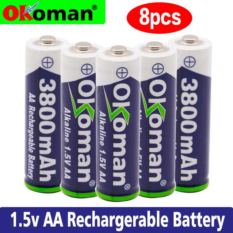 AA rechargeable battery 3800mah 1.5V new alkaline rechargeable battery