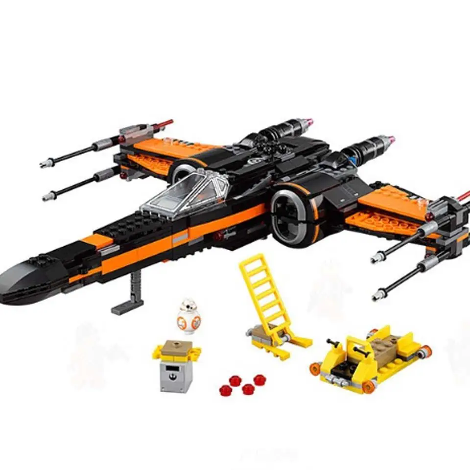 Новые космические войны Poe X-истребитель 10466 фигурка строительные блоки Poe dameron мальчик детские игрушки Совместимые 742 шт подарок - Цвет: without box