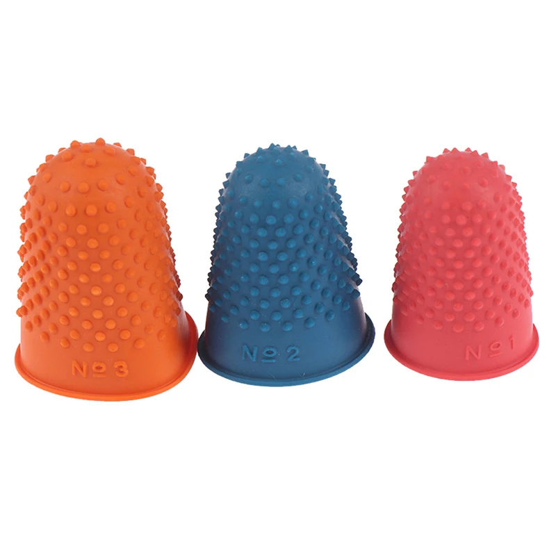 5Pcs Counting Cone Rubber Thimble Protector Sewing Quilter Finger Tip Craft
