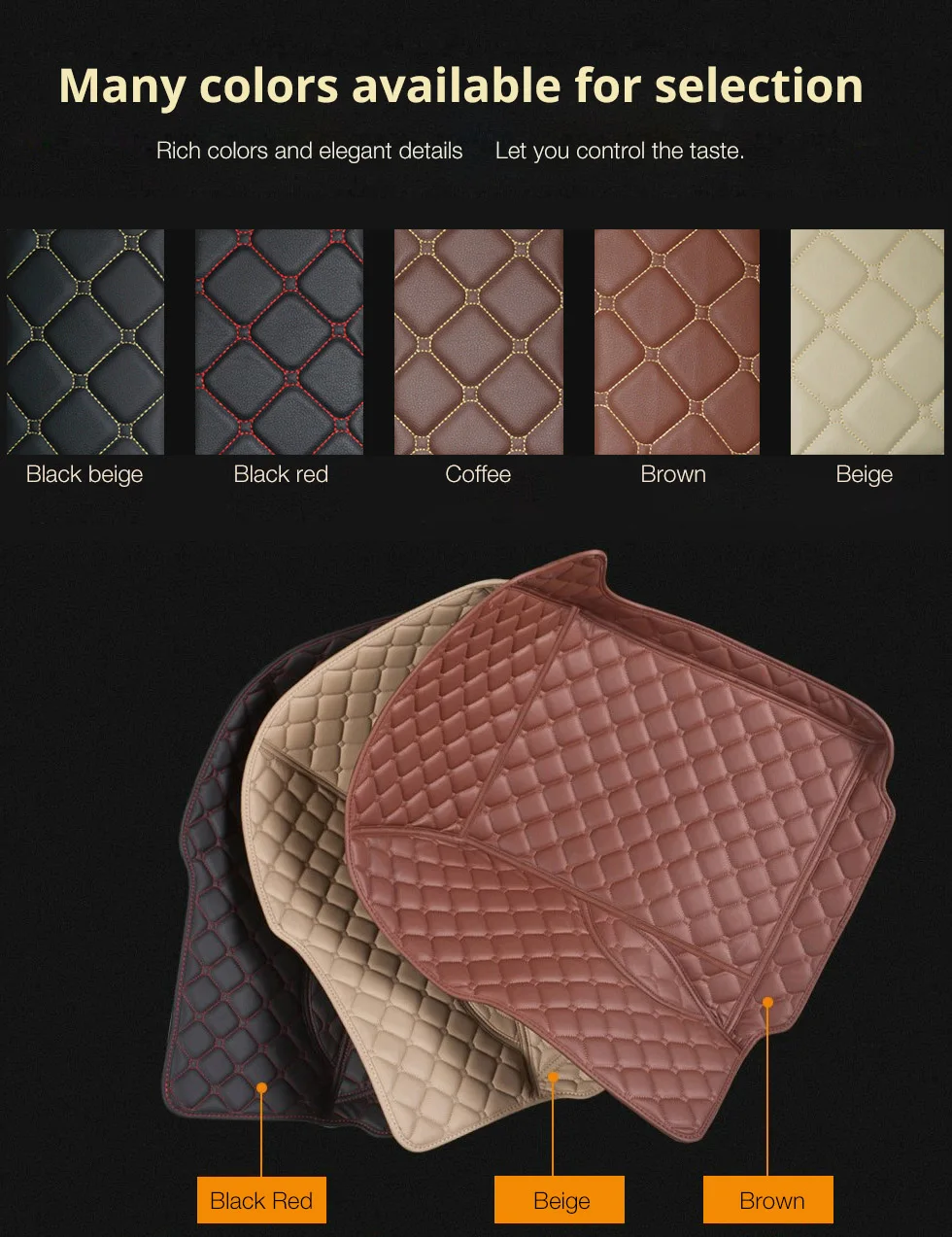 

Custom car car floor mats for Mercedes Benz ML63 ML300 ML320 ML350 ML400 ML450 ML500 ML550 Waterproof leather Anti-slip carpet