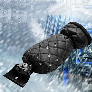 

Car Windshield Ice Scraper Snow Shovel Brush with Warm Gloves Snow Removal Tools for Car Deicer Deicing Cleaning Scraping Tool