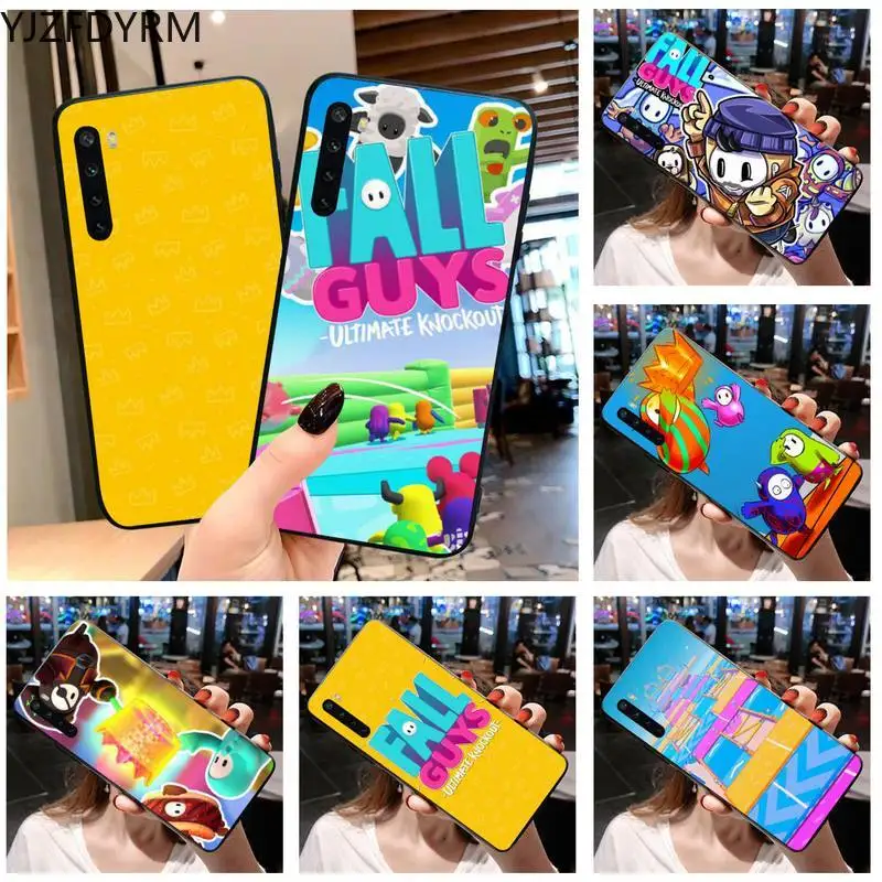 

YJZFDYRM fall guys game Phone Case For OPPO Realme 6 Pro Realme C3 5 Pro C2 RENO2-Z A11X