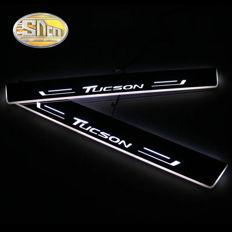 SNCN Автомобильный светодиодный дверной порог для Hyundai Tucson 2015 2019 2020 ультратонкий