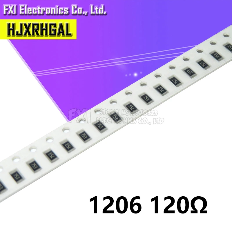 100 шт. 1206 SMD резистор 120 Ом проволочного чипа 0 25 W 1/4W 120R 121 новый оригинальный |