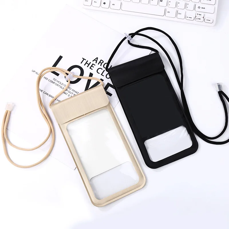 

Waterproof Cellphone Bag Diving Phone Case Touch Screen Universal Swimming Waterproof Phone Case Halter Dust-proof Bag