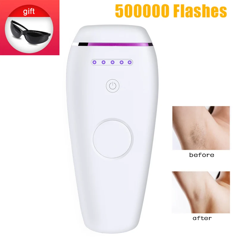 

500000 Flashes Laser Depilator IPL Epilator Permanent Hair Removal Touch Body Leg Bikini Trimmer Photoepilator For Women