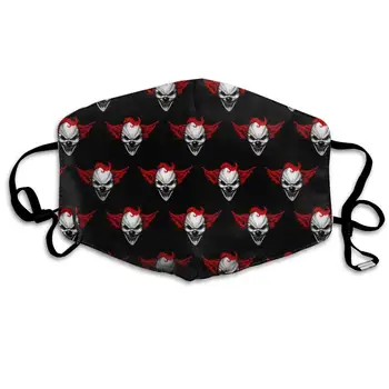 

Unisex Mouth Mask for Kids Teens Men Women Lovers-Reusable Washable Windproof Motorcycle Face Masks Evil Clown Print Black