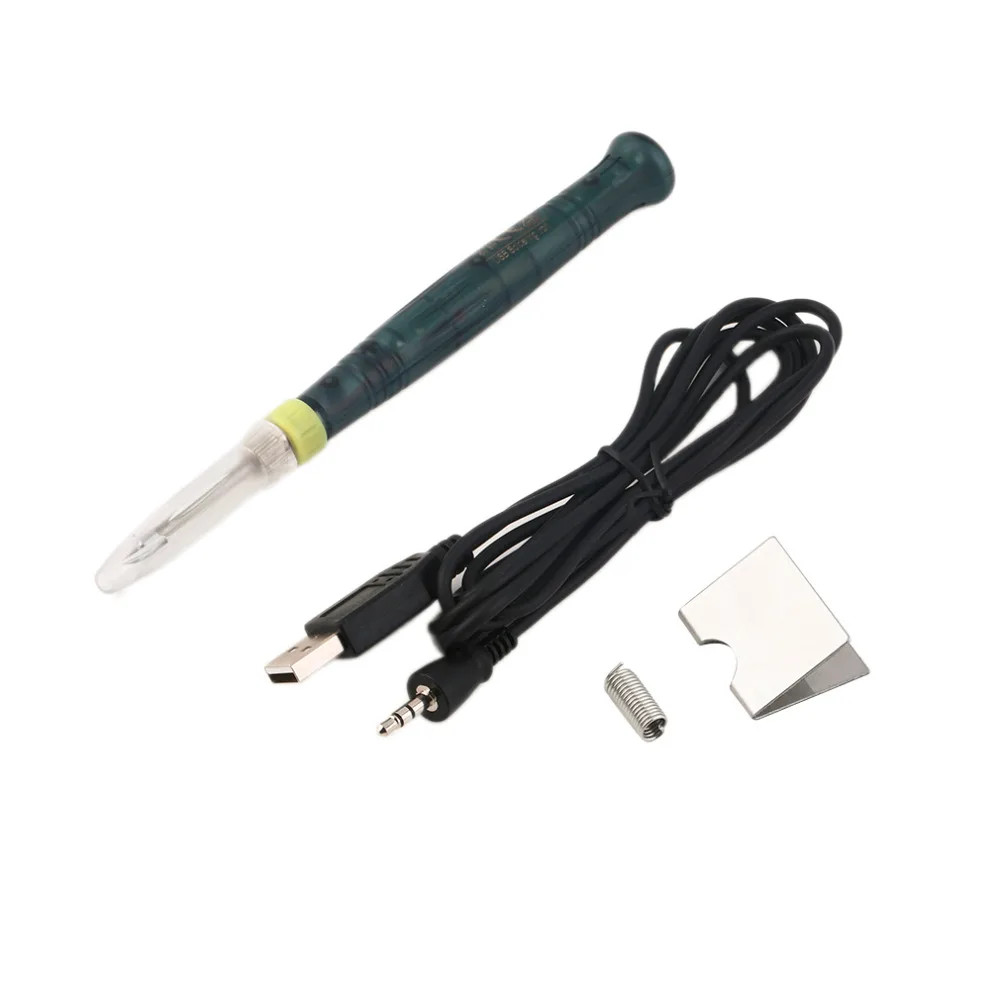 Мини Портативный USB 5 в 8 Вт Электрический паяльник ручка/наконечник сенсорный Переключатель Регулируемая электрическая паяльная железные инструменты
