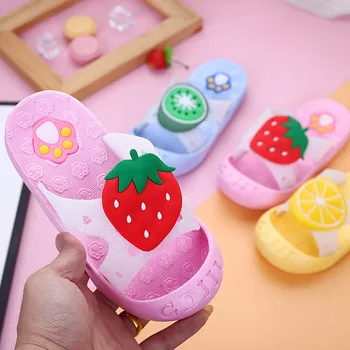 

Children Slippers Children Infant Kids Baby Girls Boys Cute Fruit Paw Beach Slipper Sandals Shoes Goods In Stocks