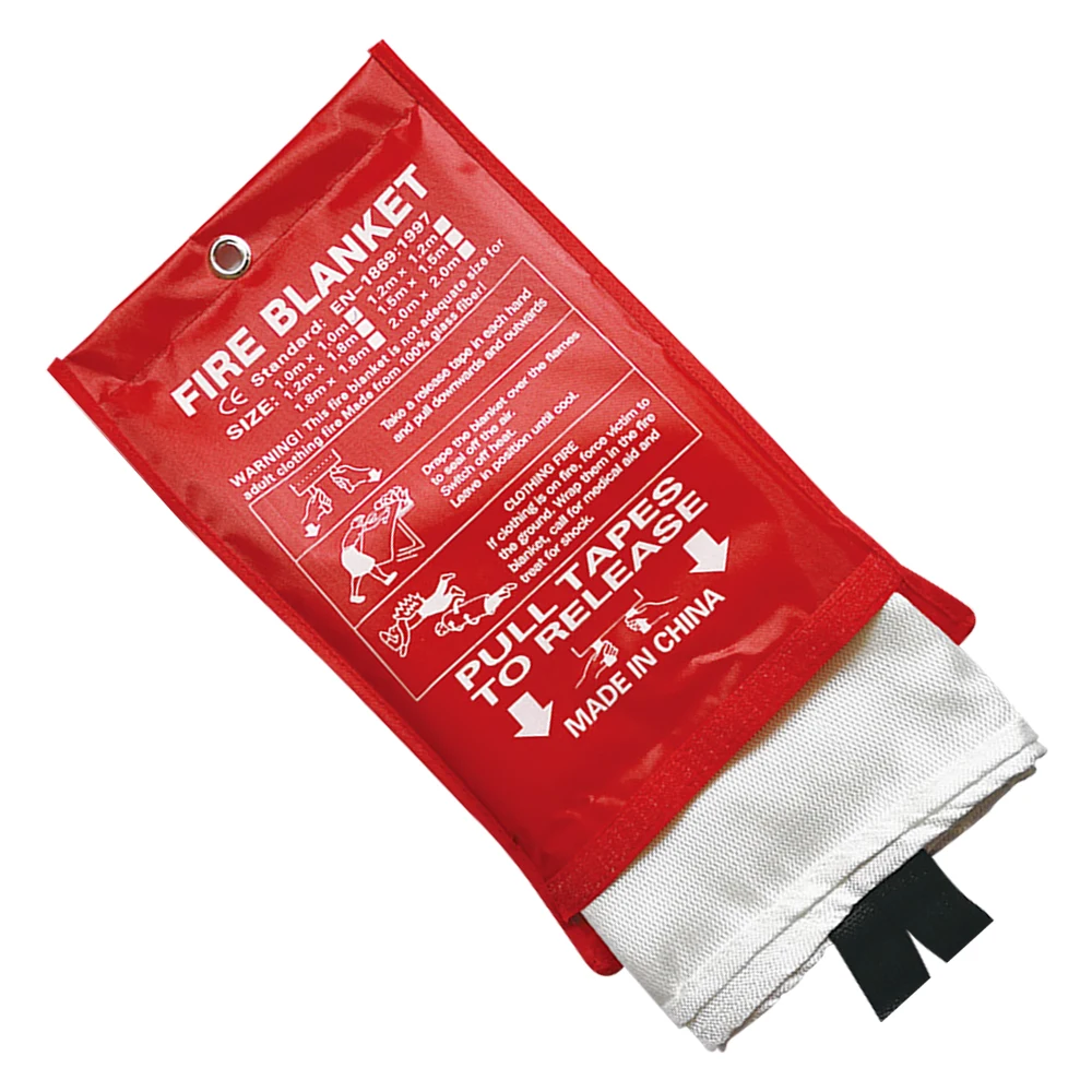 1 м x 1 м противопожарное одеяло стекловолокно огнезащитное аварийное спасательное противопожарное укрытие защитное покрытие противопожарное аварийное одеяло