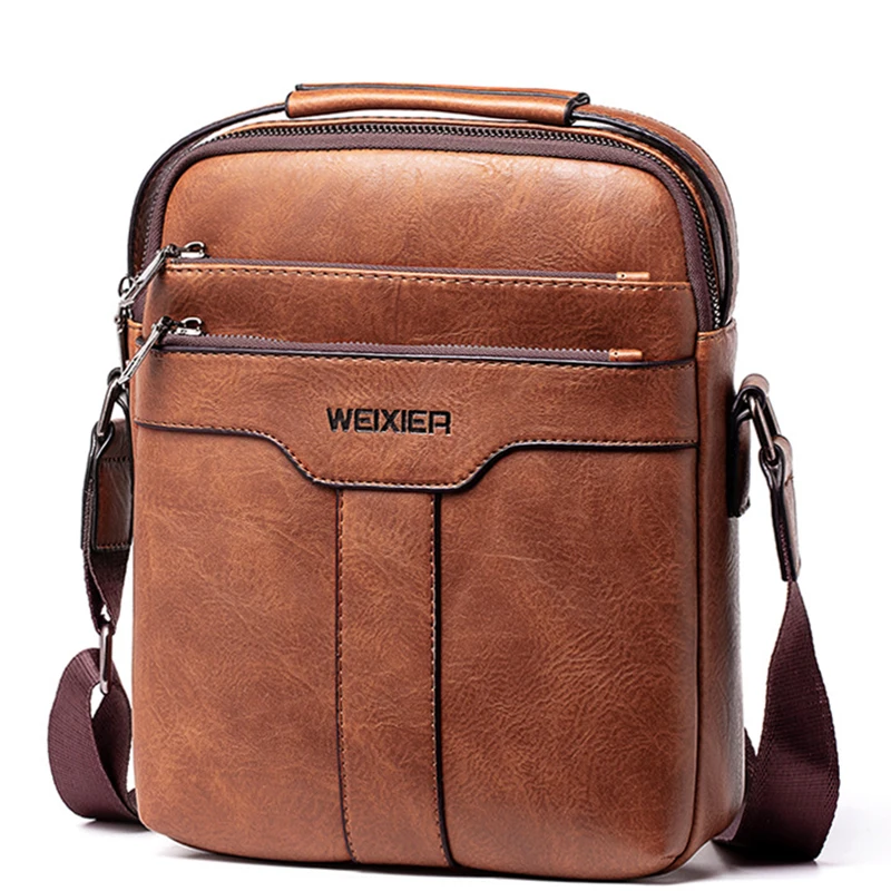

Vintage Men Crossbody Bags Designer Shoulder Bag Men Handbags Pu Leather Messenger Bags Man Handbag WBS804