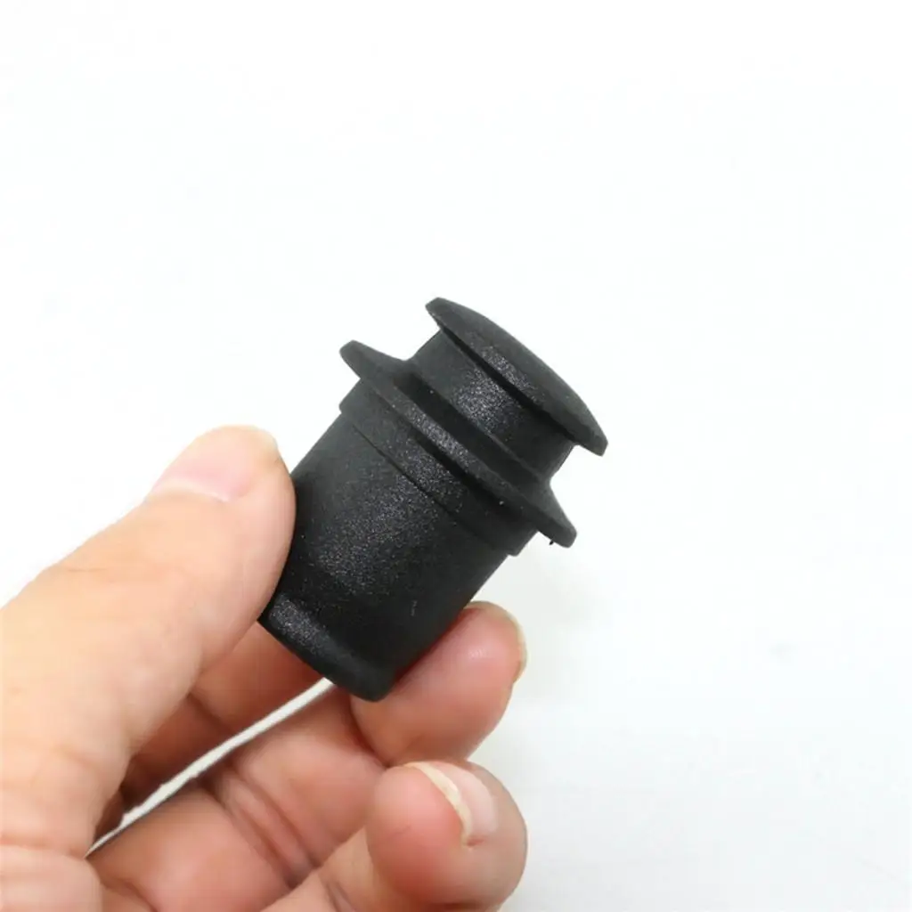 1 Pcs Dustproof Plug For Car Automobile 2.1cm/2.2cm Cigarette Lighter Hole Socket Dust Cap Black 1.34'' x 0.98''