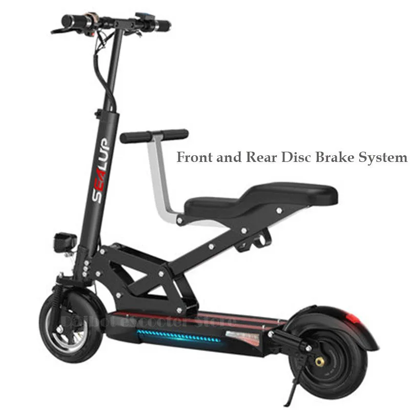 Electric Scooter Adults With Seat Electric Scooters With Suspension System 10 Inch 500W 48V Portable Foldable Electric Scooter  (7)