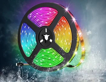 

LED Color Waterproof Low Pressure 12v5050rgb Strip Light Belt
