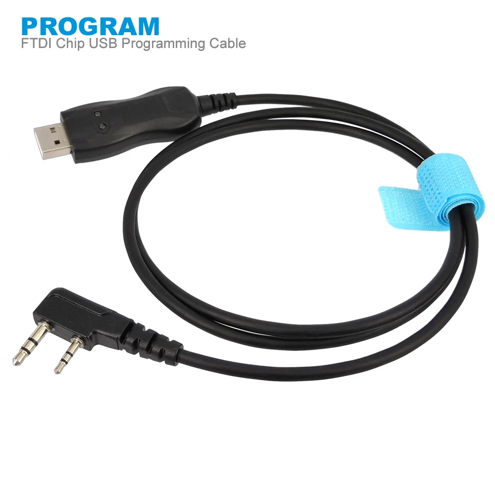 Чип FTDI USB кабель для программирования для Kenwood Baofeng UV-5R BF-888S TYT Quansheng иди и болтай Walkie Talkie с светильник