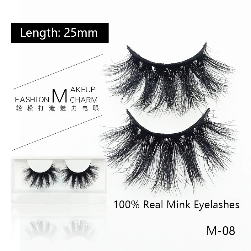 1 pairs 25mm 6D Mink lashes False Eyelashes Crisscross Natural Fake lashes Makeup 3D Mink Lashes 4
