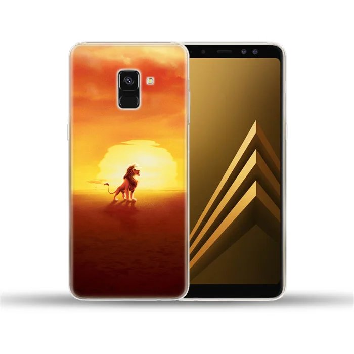 Король Лев Мягкий ТПУ чехол Обложка для samsung Galaxy A3 A5 A6 A8 плюс A9 A7 A10 A20 A30 A40 A50 A60 A70 A80 - Цвет: 2