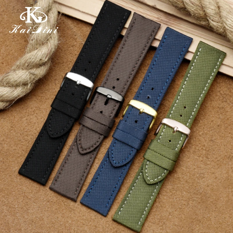 Nylon Seatbelt Watch Band Optical kinetic energy BM8475 Number 5 General waterproof nylon High QualityCanvas watch with 22mm men | Наручные