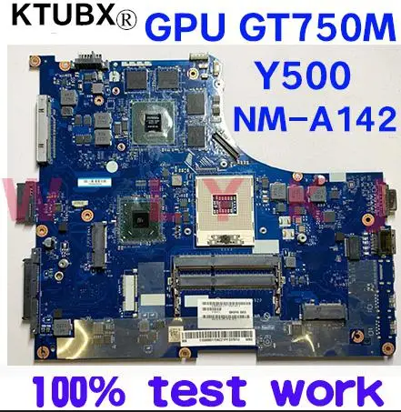 QIQY6 NM-A142 материнская плата для ноутбука lenovo Y500 ноутбук PGA989 GPU GT750M 2G DDR3 100% тесты
