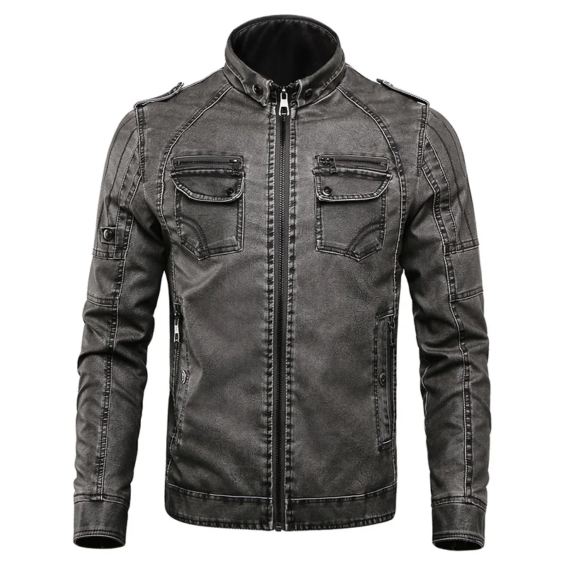 

Autumn Winter Men Warm Leather Jacket Thick College Luxury Fleece Pilot PU Motorcycle Leather Jacket Male Casual Business Coat