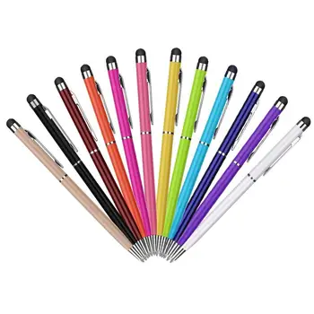 

2pcs Universal Capacitive Pen Stylus Touchscreen Pen For Ipad Tablet PC For Samsung Random Color Capacitive Pen
