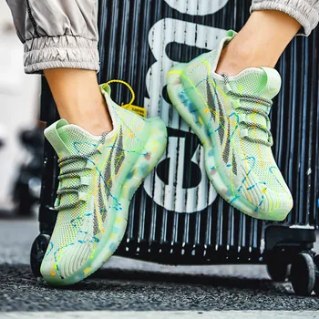 

High quality luminous fashion breathable comfortable casual sports shoes Men Casual Shoes Comfortable Fashion Sneakers Masculino