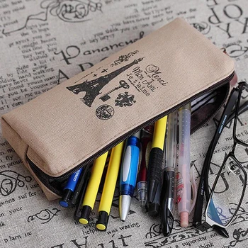 

Pencil Case for School Fabric PencilCase Mesh Pencil Bag Small Pen Box School Supplies Stationery Gifts