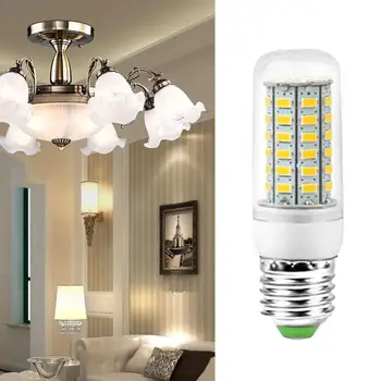 

110V 220V LED Corn Light Lamp E27 SMD5730 LED Lampada White Drop Chandelier Lights /Warm 24/56/96LEDs Bulb White LED J4Z8