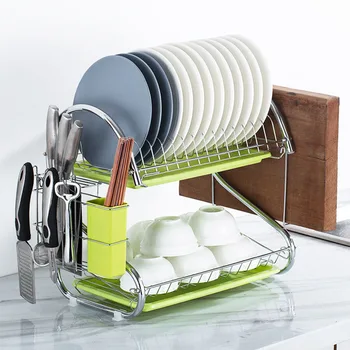 

Storage Rack Multi-layer Household Drain Rack Dish Rack Kitchen Storage Simple And Generous Space Saving Environmental Health