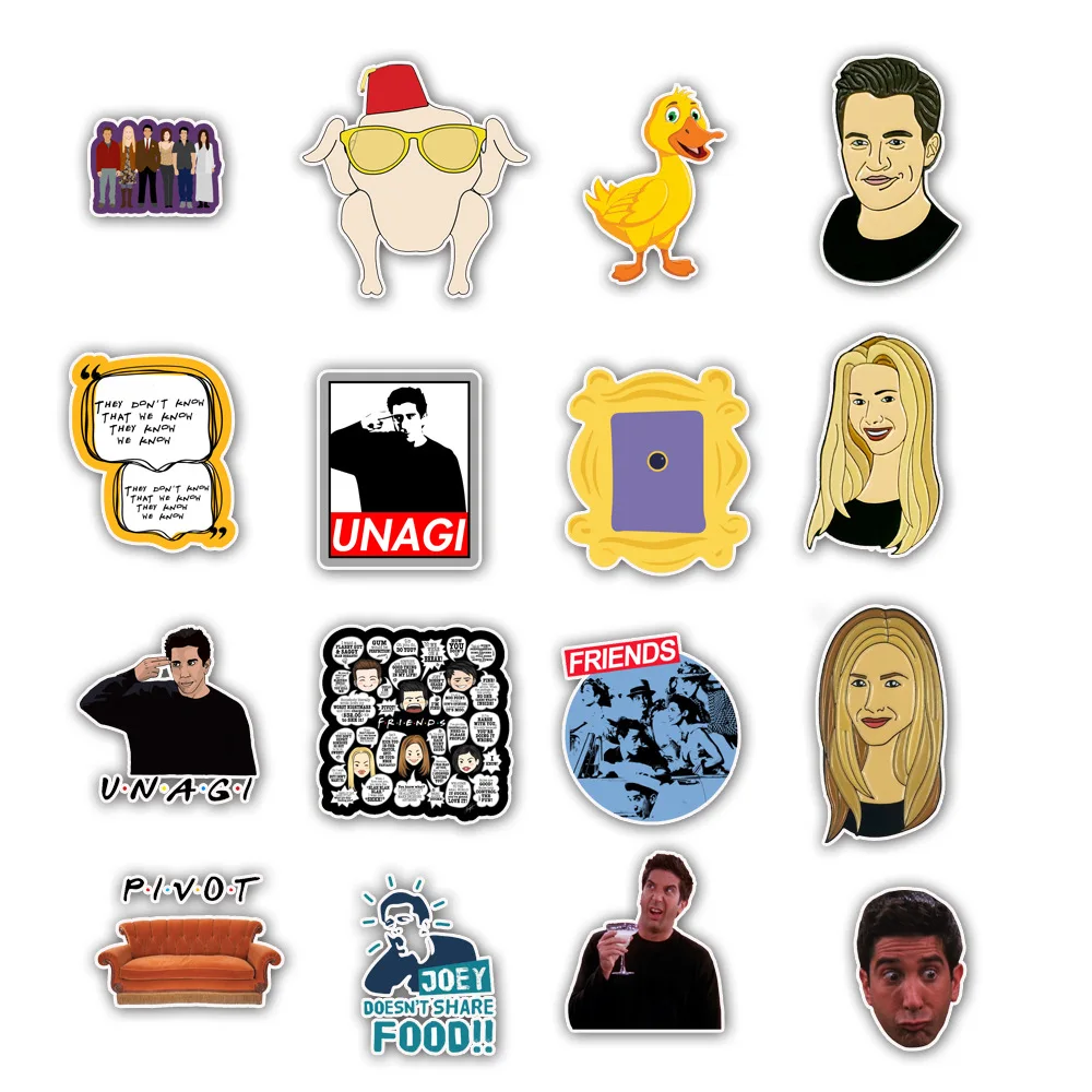 Friends Serie Tv Stickers, Stickers Friends Tv Show