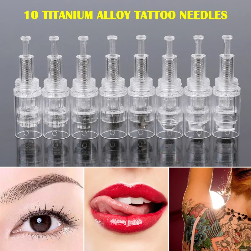 Professional Tattoo Pen Needles Tip Titanium Alloy Microneedling Pin