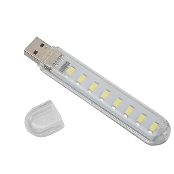 

For Computer Plastic Bedroom USB LED Lamp Night Light Universal Office Laptops Flexible Home Lighting Mobile Power Small