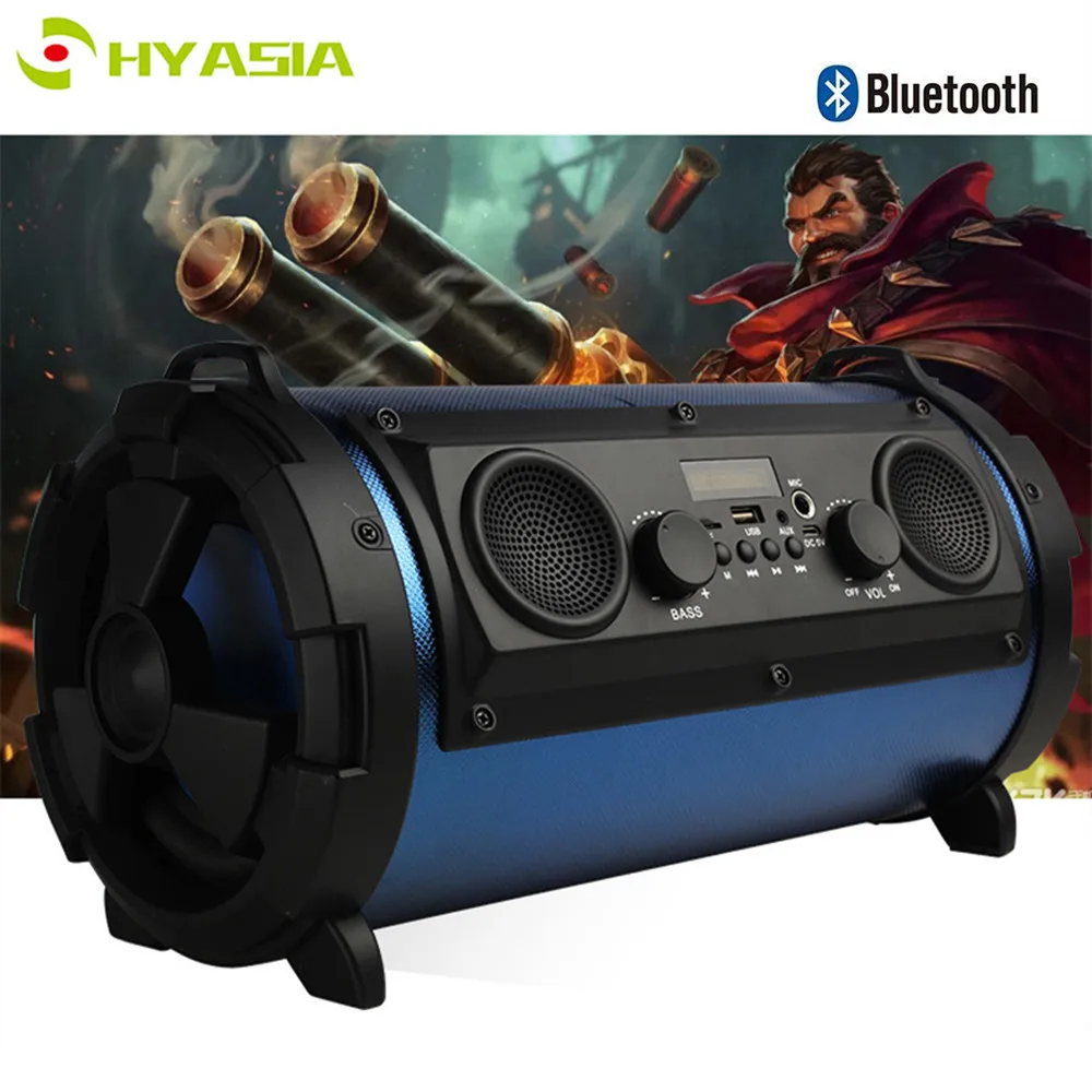 Портативная bluetooth Колонка HYASIA высокой мощности 15 Вт BT Беспроводная колонка