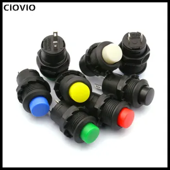 

CIOVIO 60pcs 12mm Momentary pushbutton switches 3A /125VAC 1.5A / 250VAC Self Return Momentary Push Button Switch