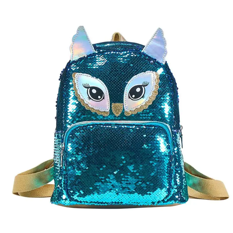 

Women Girls Glitter Sequins Mini Backpack School Bookbag Rucksack for Outdoor Travel X4YB